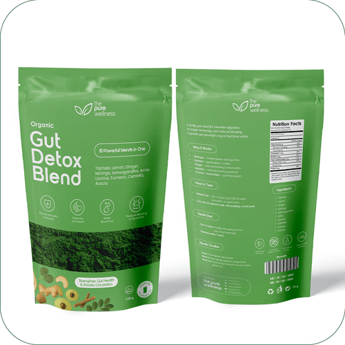 Natural Roots Gut Reset Blend front and back