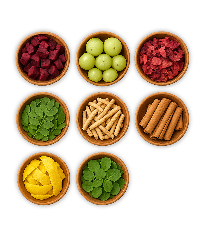 Natural Roots ingredients grid placeholder